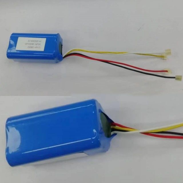 بسته باتری سفارشی 14.8v 2200mah 18650 سلول 4s1p با BMS برای جاروبرقی