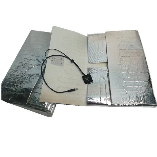 12 ولت فویل آلومینیومی اندازه پد گرمایش 25x25cm 30x30cm 35x35cm برای تحویل غذا