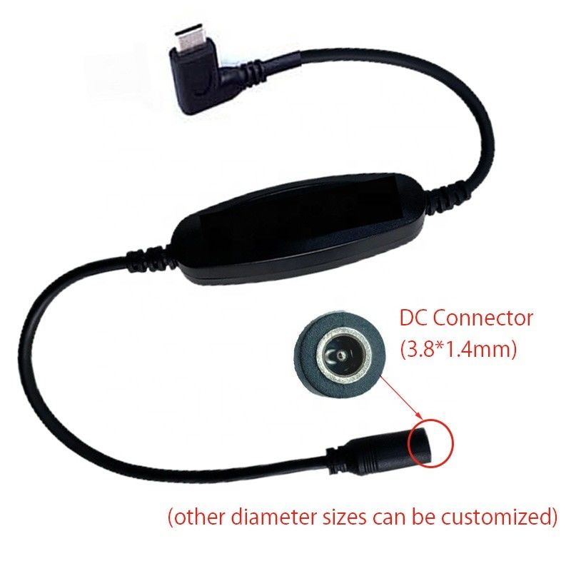 3.8*1.4 کابل USB DC عایق شده برای پنکه لباس تهویه مطبوع