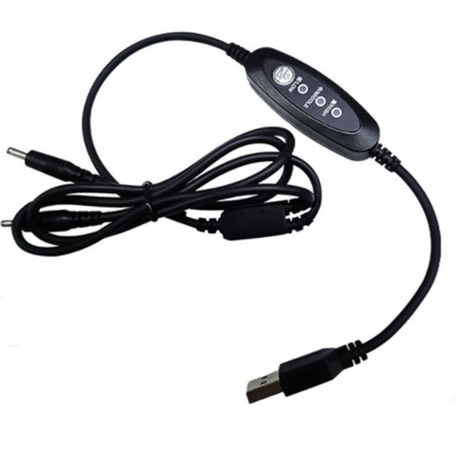 کابل USB ولتاژ پایین Dc 13 سانتی متر زاویه مستقیم کابل سوئیچ برق USB