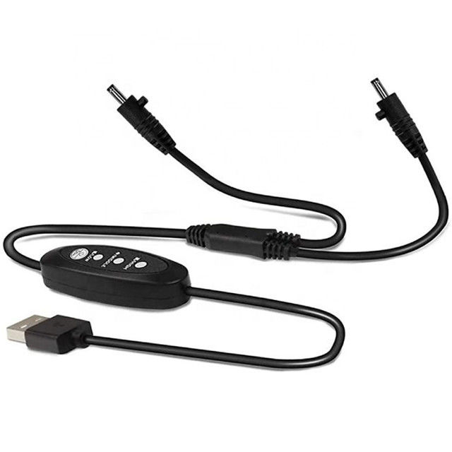 کابل USB ولتاژ پایین Dc 13 سانتی متر زاویه مستقیم کابل سوئیچ برق USB