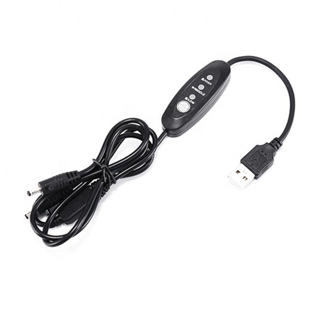 کابل USB ولتاژ پایین Dc 13 سانتی متر زاویه مستقیم کابل سوئیچ برق USB