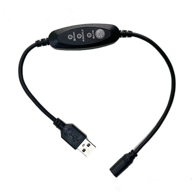 کابل USB ولتاژ پایین Dc 13 سانتی متر زاویه مستقیم کابل سوئیچ برق USB
