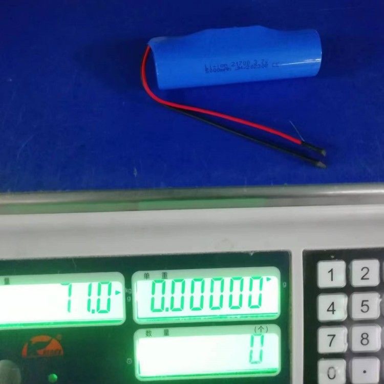 3.7V 5000mAh 21700 بسته با PCB و سرب 20 AWG برای دستگاه الکترونیکی