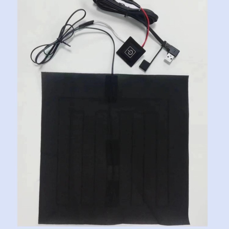 لباس های سفارشی پد های گرم 24*24 سانتی متر برای بالش گرم 5 ولت با USB Bend Head