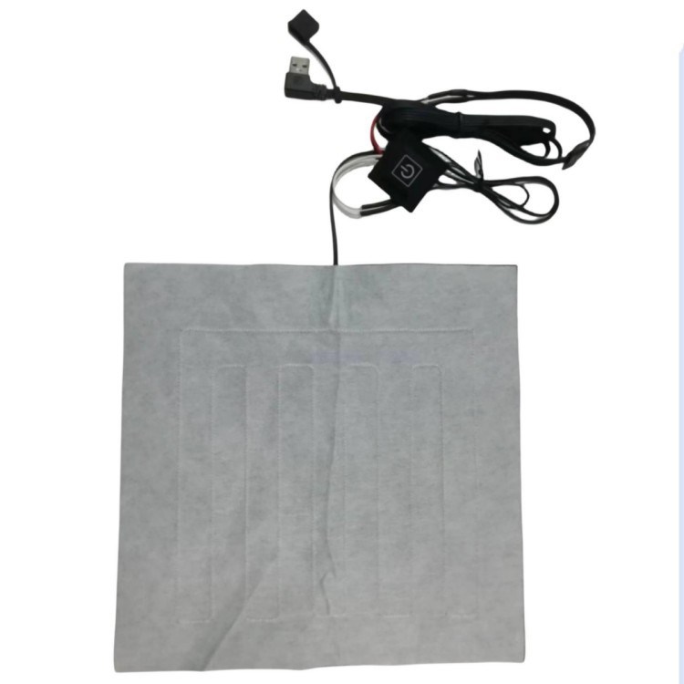 لباس های سفارشی پد های گرم 24*24 سانتی متر برای بالش گرم 5 ولت با USB Bend Head