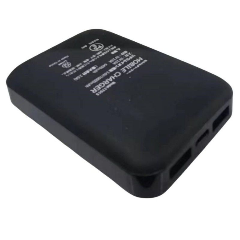 5V 2A USB 10000 Mah Powerbank دو پورت USB سیاه باتری