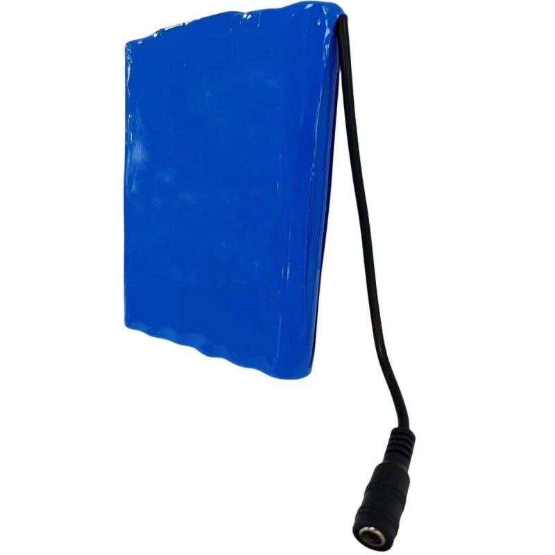 باتری لاغری 18650 6S2P 22.2V 5Ah با DC 5.5x2.1mm کنتاکتور BMS در بالا
