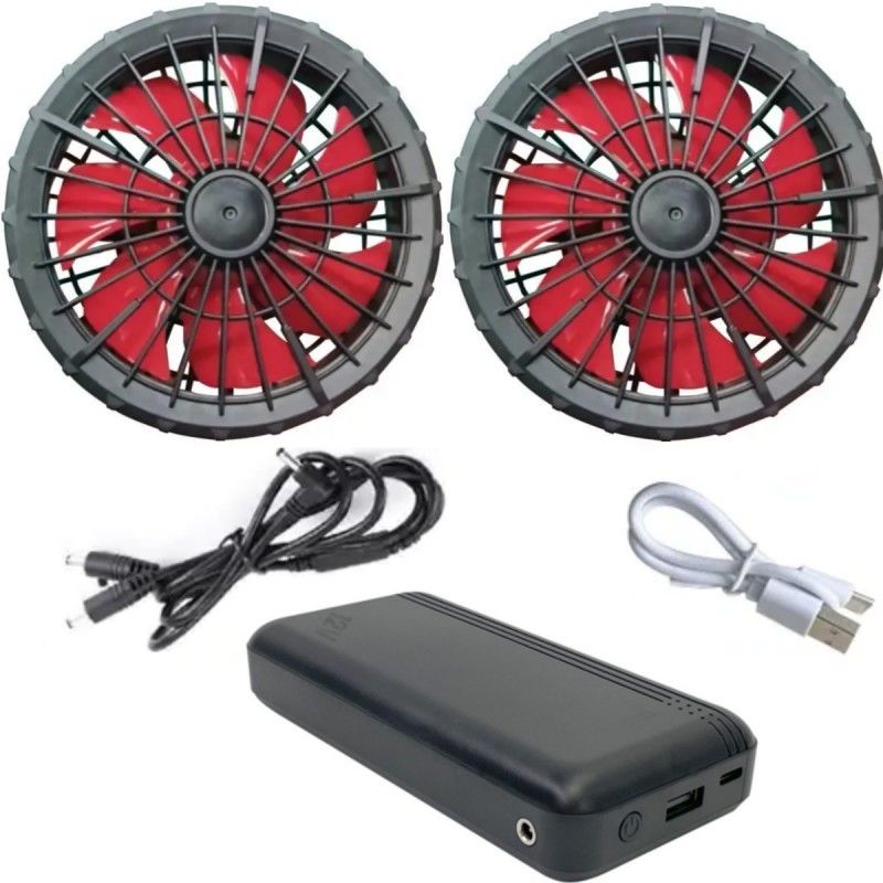 هوا تهویه شده ژاکت خنک کننده فن باتری 12v 20000mAh سرعت بالا 10H زمان کار