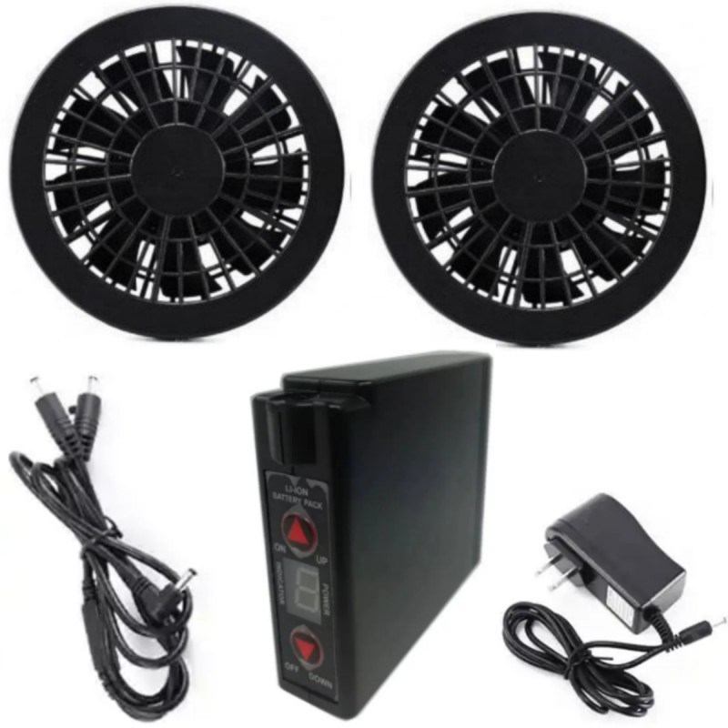 7.2V جاکت خنک کننده فن باتری 4400mAh با شارژر برای پوشاک تابستانی