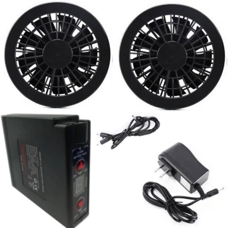 7.2V جاکت خنک کننده فن باتری 4400mAh با شارژر برای پوشاک تابستانی