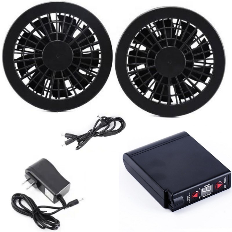 7.2V جاکت خنک کننده فن باتری 4400mAh با شارژر برای پوشاک تابستانی