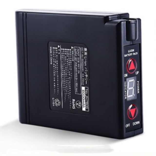 KC 7.4V 5200mAh لباس های گرم باتری جاکت فن باتری با روشن کردن / خاموش کردن سوئیچ بالا و پایین کنترل دمای