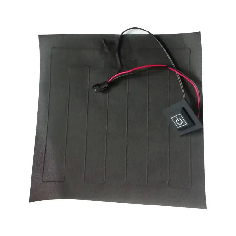 لباس های سفارشی پد گرمایش اندازه 20x20cm 3.7V با SM 2Pin پلگ
