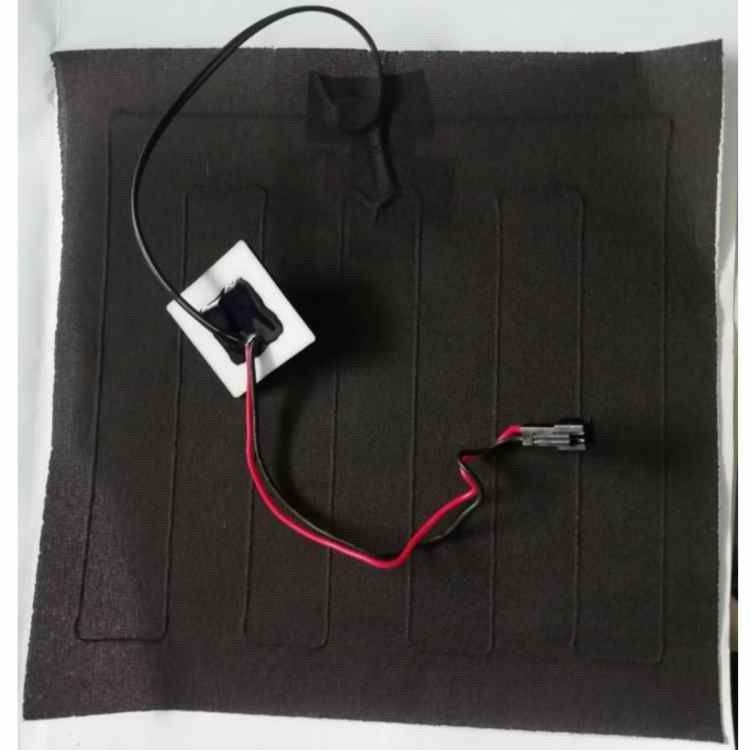 لباس های سفارشی پد گرمایش اندازه 20x20cm 3.7V با SM 2Pin پلگ