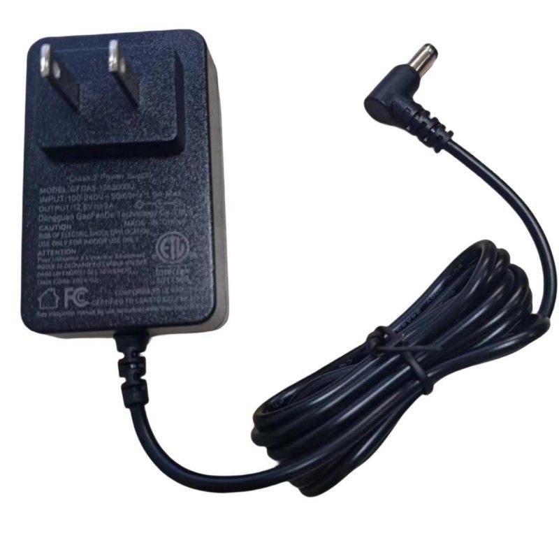 شارژر باتری 12 ولت 2A US پلگ DC Bend Head 90° 2.1mm Barrel Jack دو آمپر