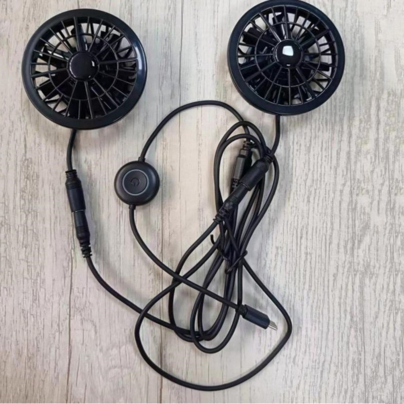 فانوس شلوار 2 عدد فانوس خنک کننده کوچک 5 ولت با پلاگین نوع C