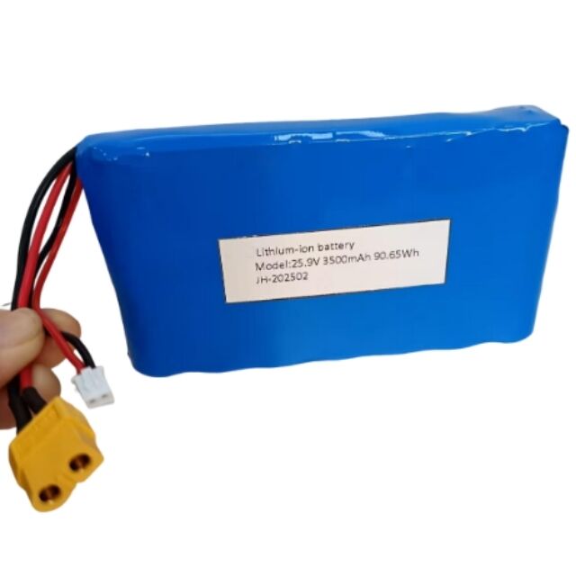 بسته باتری سفارشی 7s1p 18650 24V 3500mAh برای موتور 350W با پلاگین Xt60