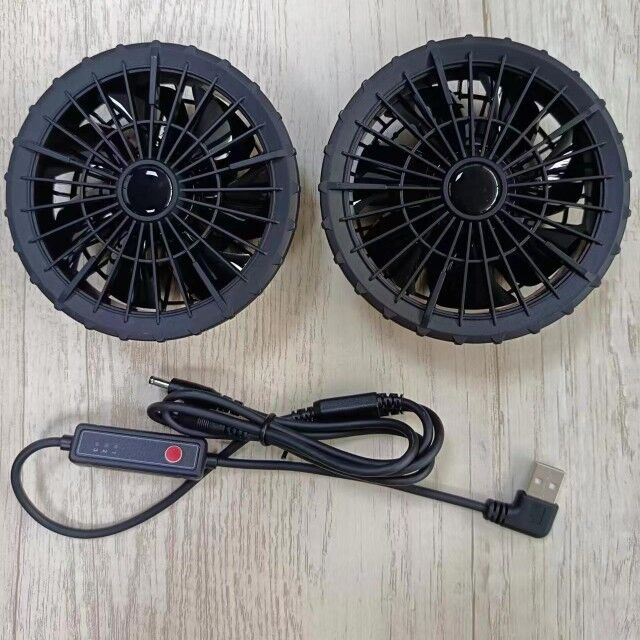 فن خنک کننده لباس های بیرونی تابستانی با سرعت 3 سطح برای پنبه فن خنک کننده فوق العاده نازک 34mm