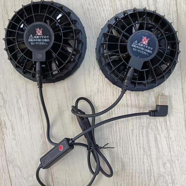 فن خنک کننده لباس های بیرونی تابستانی با سرعت 3 سطح برای پنبه فن خنک کننده فوق العاده نازک 34mm